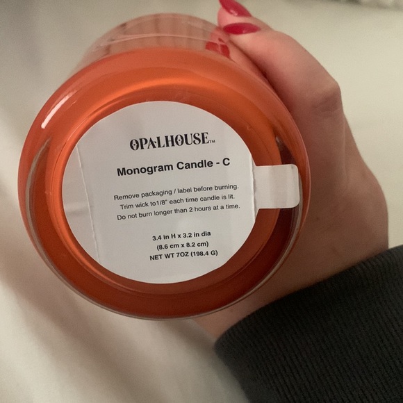 Brand new monogram candle NWT - Picture 3 of 3